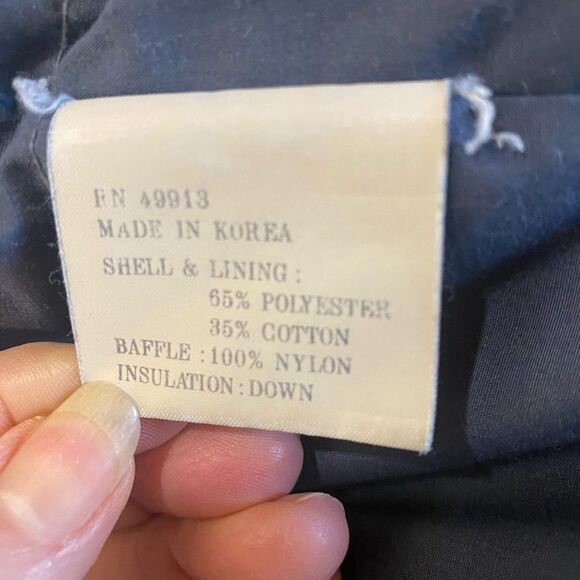 Down Trench Coat L The Company Store Long parka /warm winter coat - Picture 10 of 12